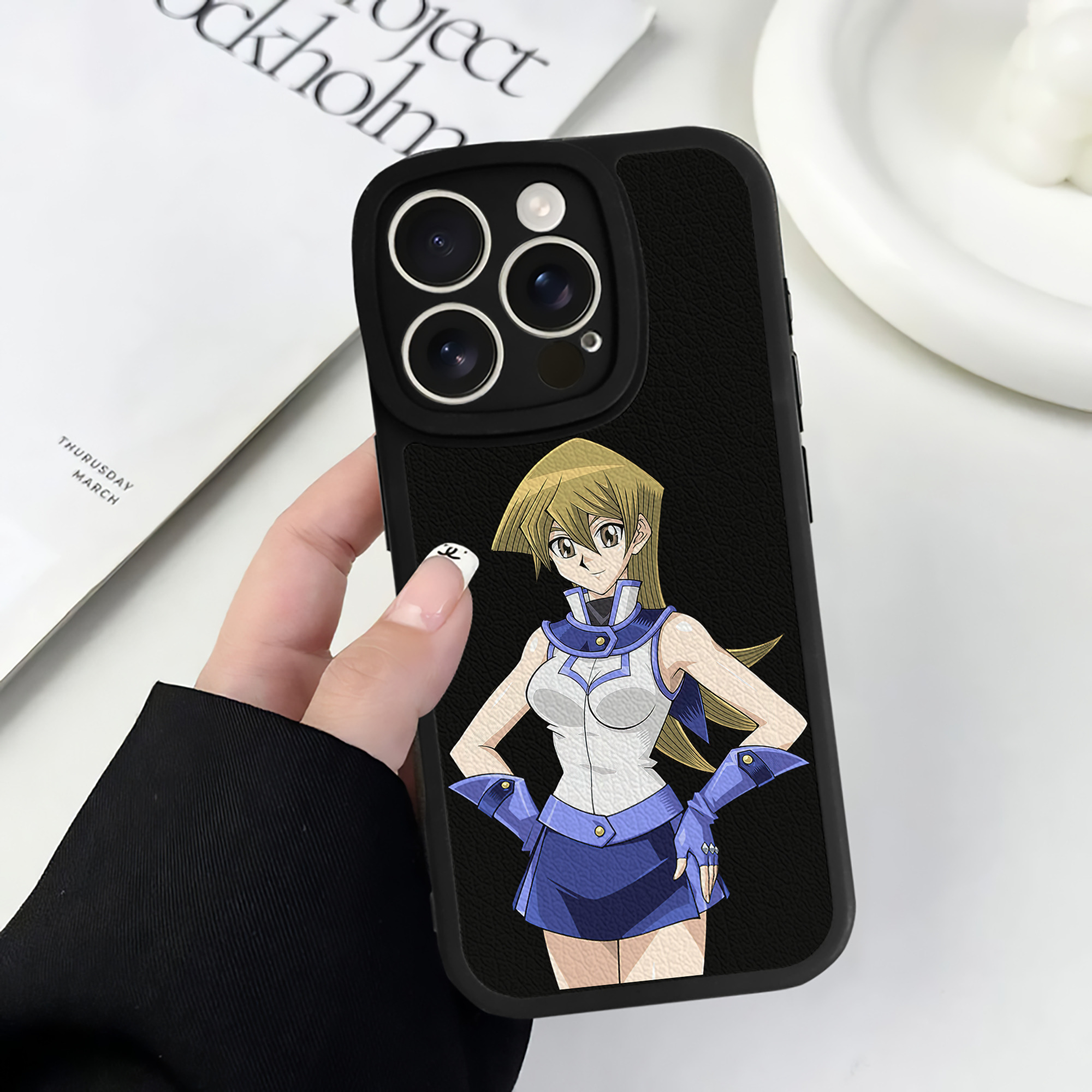 遊☆戯☆王 Yu-Gi-Oh! 【iPhone 16シリーズ対応】シリコンスマホケース（レザー調） 材質：シリコン